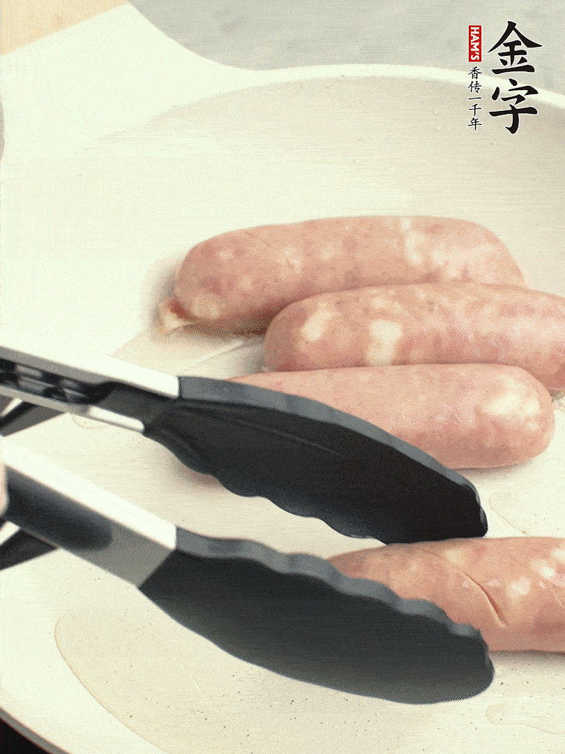 金字烤腸切花刀煎熟。