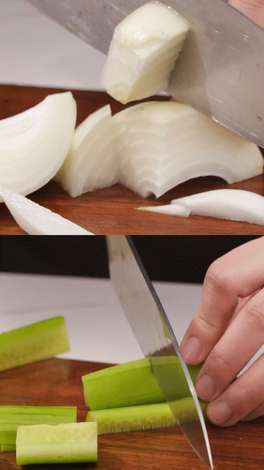 番茄、黃瓜、洋蔥切丁，用適量鹽殺水